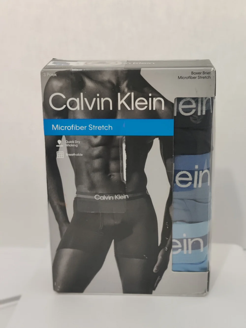 Men's 3 Pack Calvin Klein Microfiber Stretch Boxer Briefs NP2769X-L2C Size L NWT